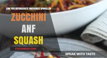 Refrigerating Uncooked Spiraled Zucchini and Squash: Tips and Best Practices