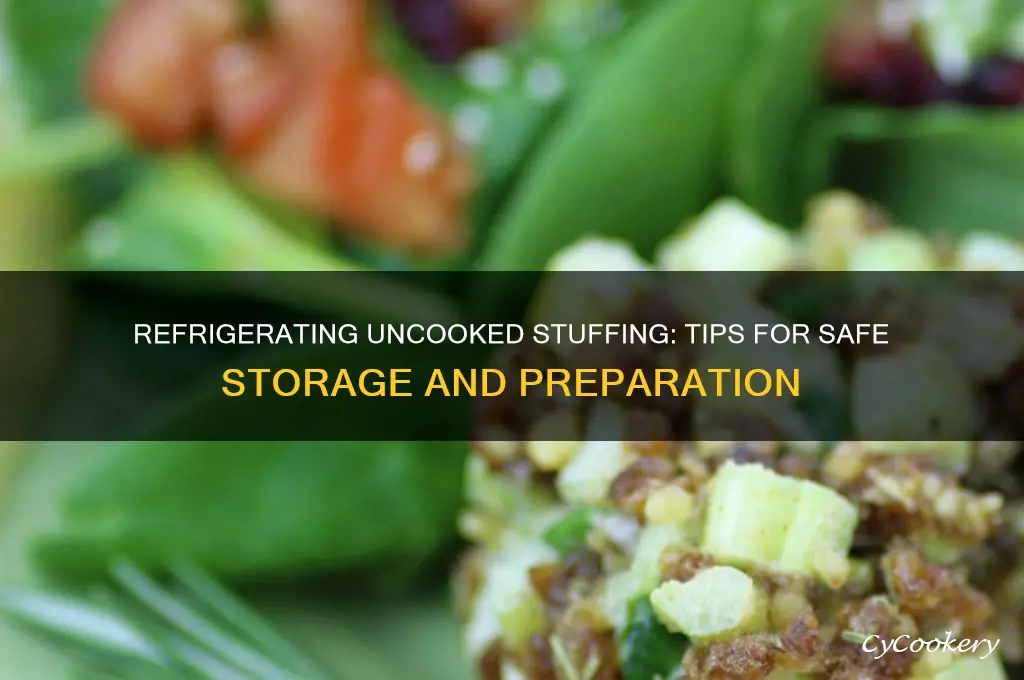 can you refrigerate uncooked stuffing