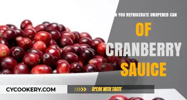 Refrigerating Unopened Cranberry Sauce: Best Practices for Freshness and Safety