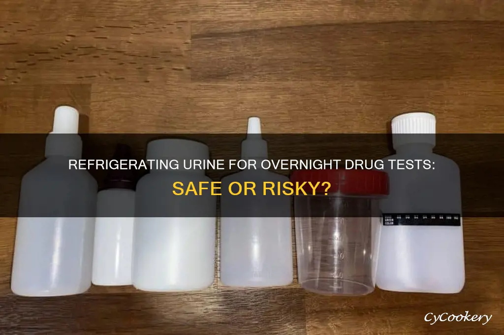can you refrigerate urine overnight drug test