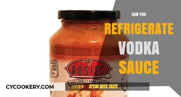 Refrigerating Vodka Sauce: Best Practices for Storage and Freshness