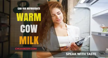 Refrigerating Warm Cow Milk: Best Practices for Safety and Freshness