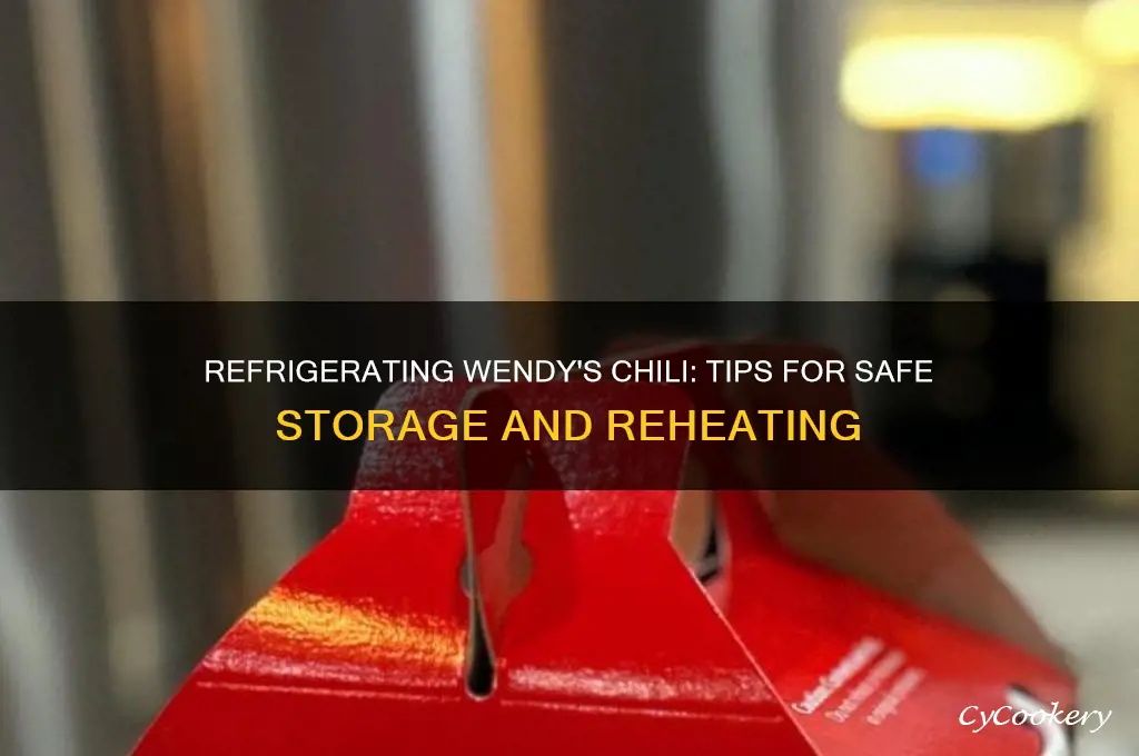 can you refrigerate wendy