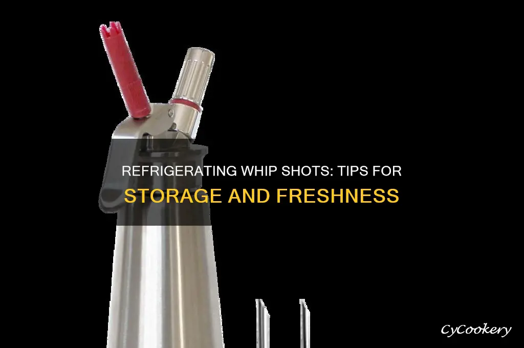 can you refrigerate whip shots