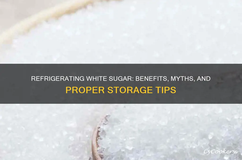 can you refrigerate white sugar