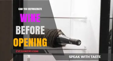Refrigerating Wine Before Opening: A Guide to Perfect Chilling