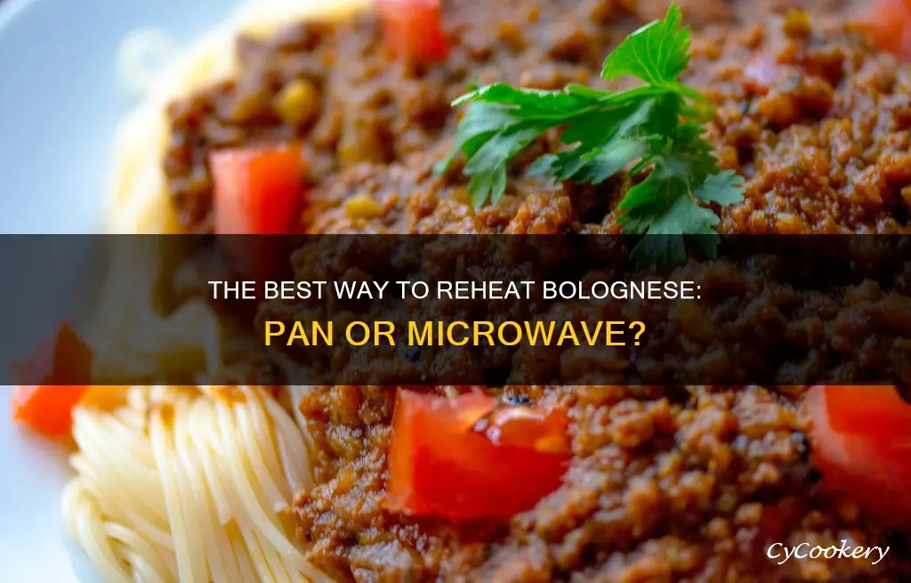 can you reheat bolognese in a pan