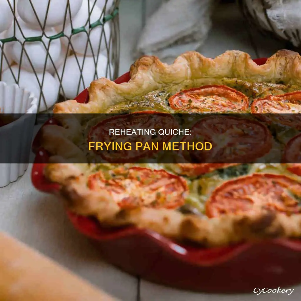 can you reheat quich in a frying pan