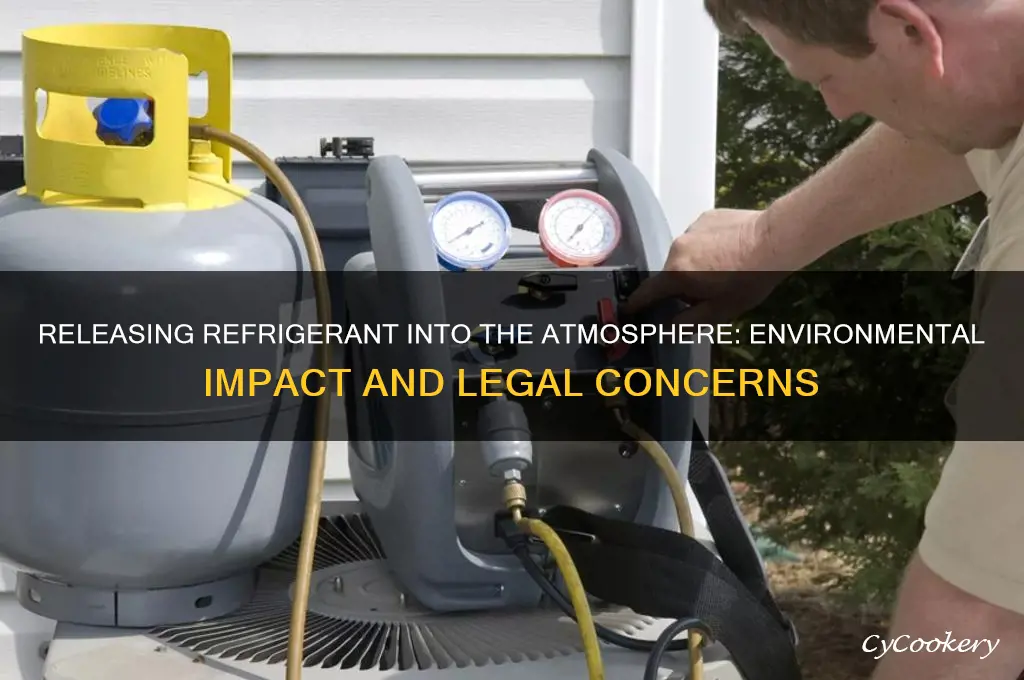 can you release refrigerant into atmosphere