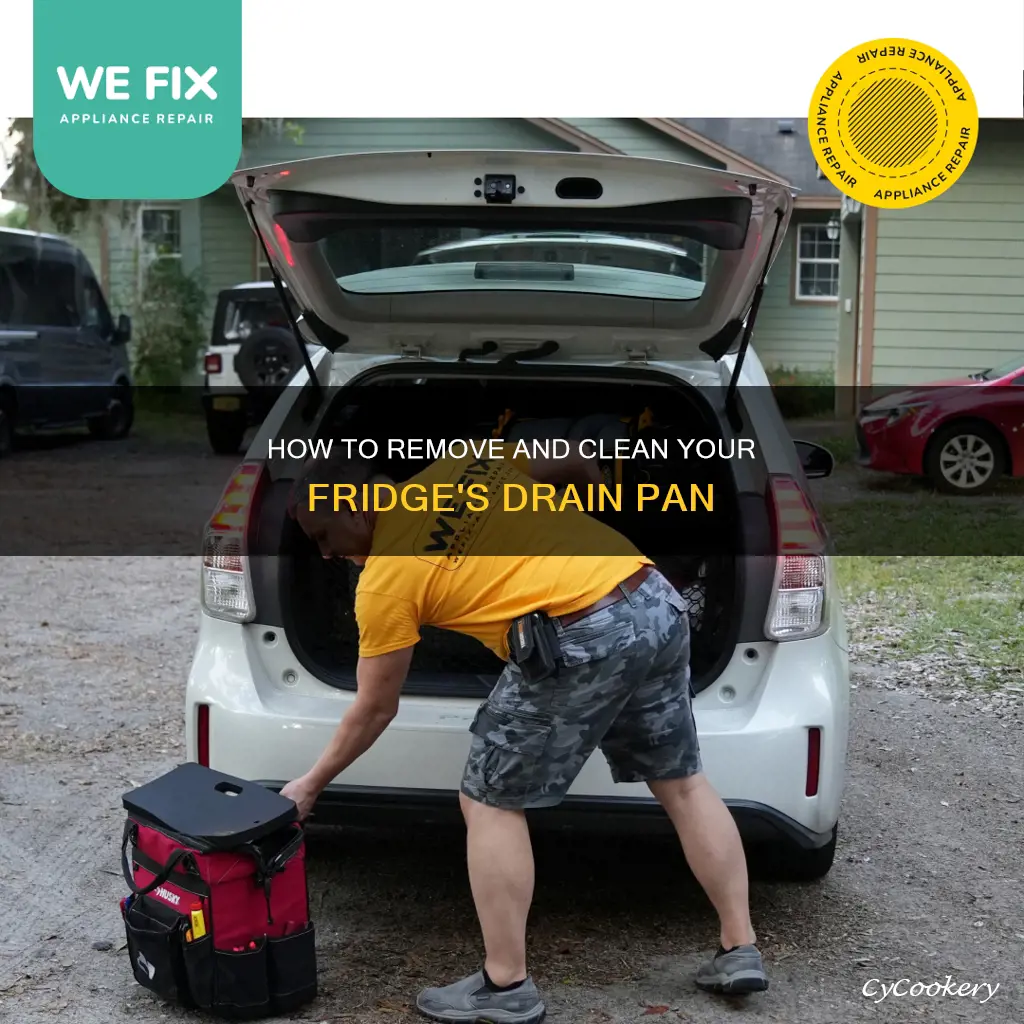can you remove a drain pan from refrigerator