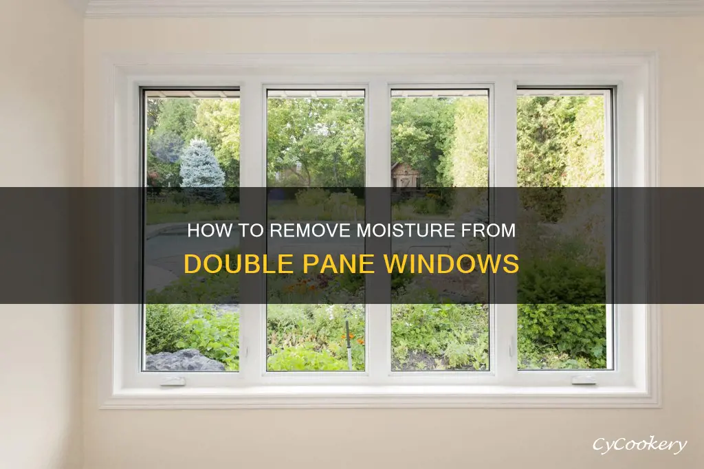can you remove moisture between double pane windows