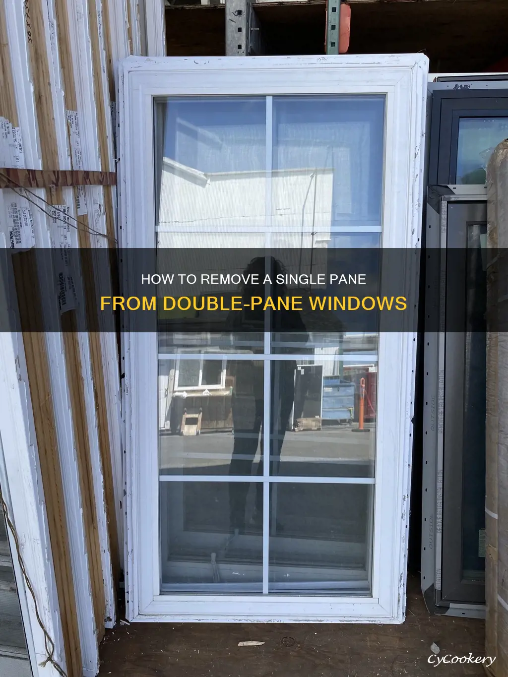 can you remove one pane of a double pane window
