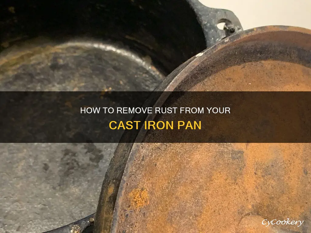 can you remove rust from a cast iron pan
