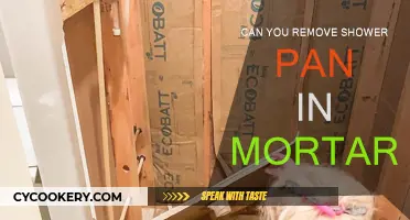 How to Remove a Shower Pan Installed with Mortar