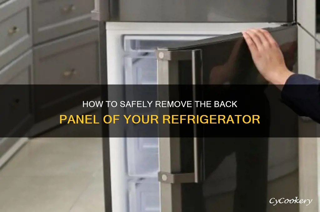 can you remove the back of a refrigerator
