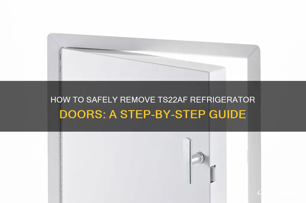 can you remove the doors of a ts22af refrigerator