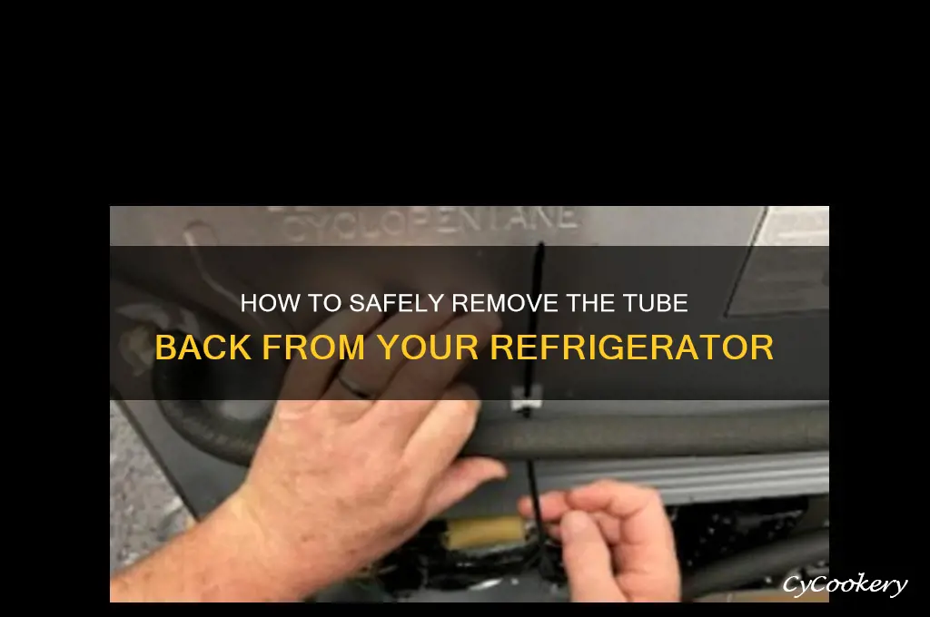 can you remove the tube back refrigerator
