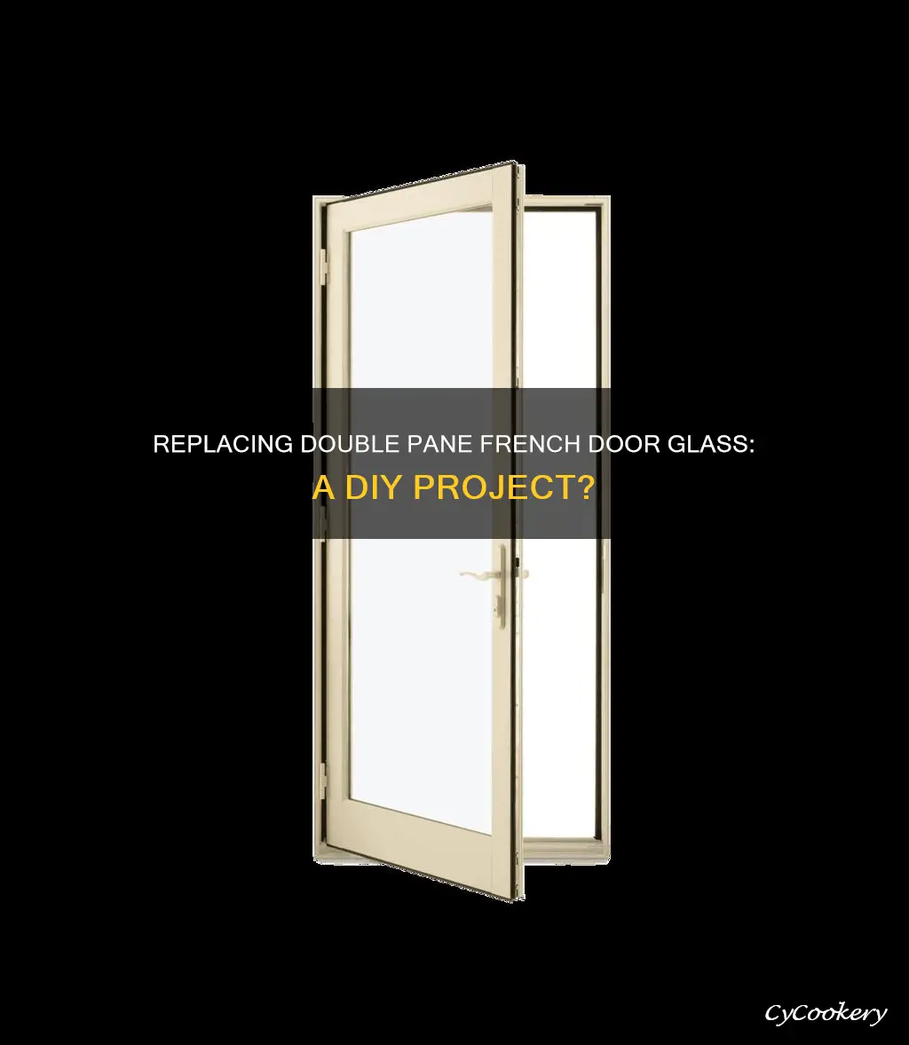 can you repacle double pane french door glass