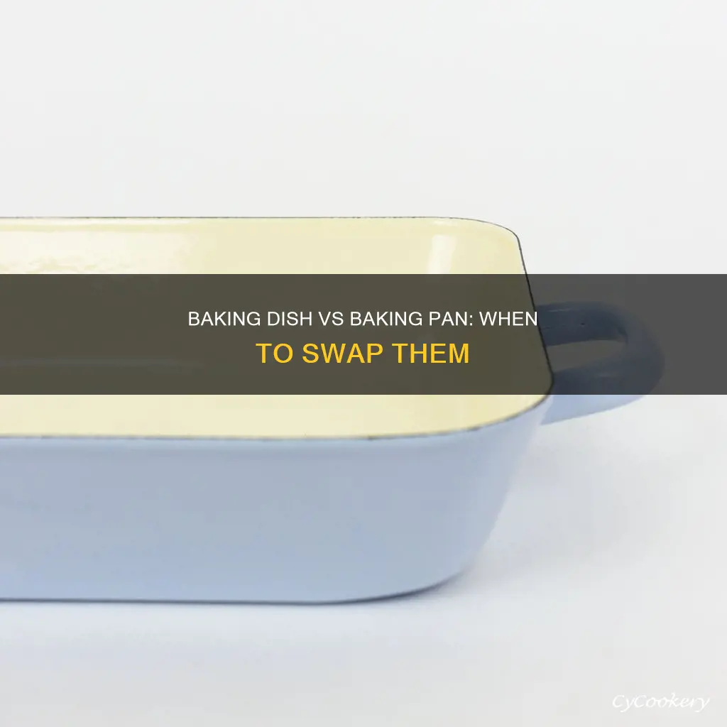 can you replace a baking dish with a baking pan