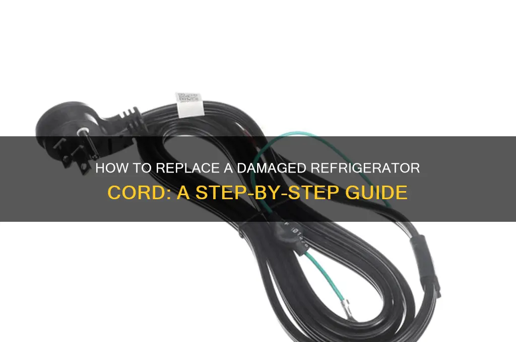 can you replace a cord on a refrigerator