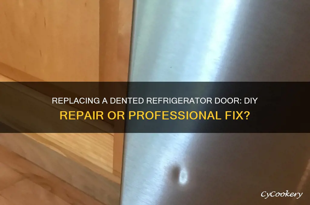 can you replace a dented refrigerator door