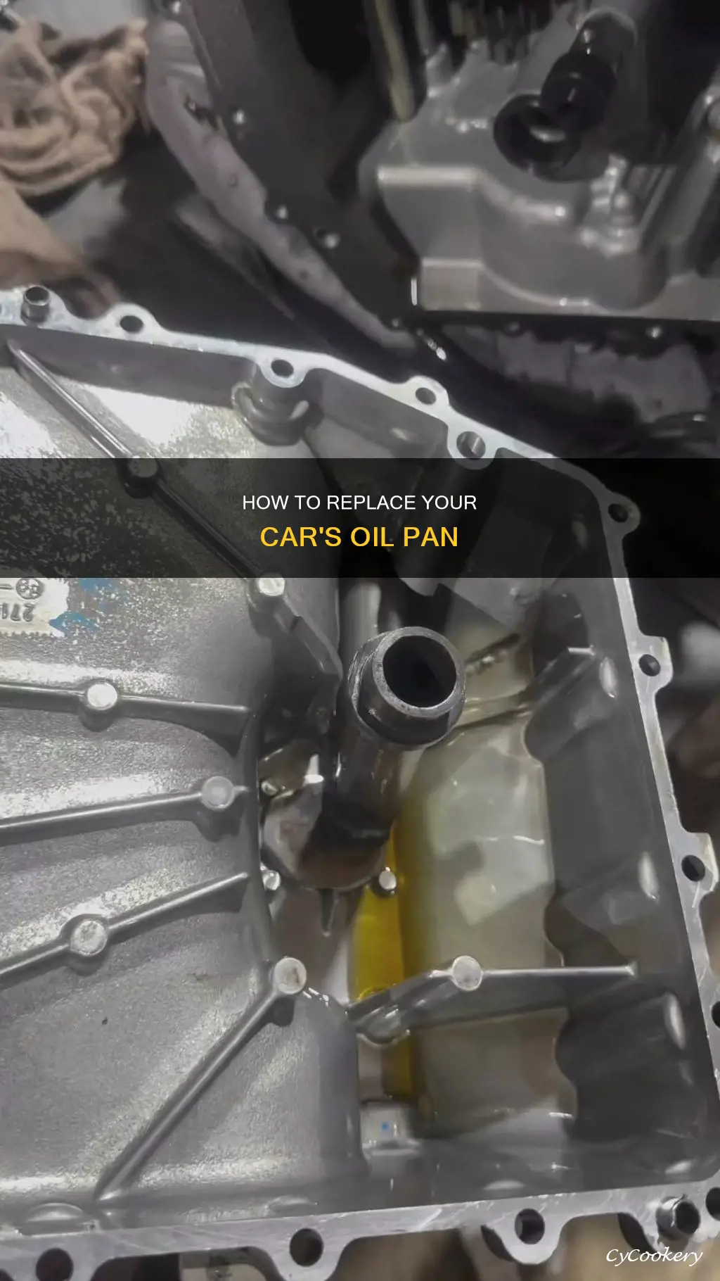 can you replace a oil pan on car