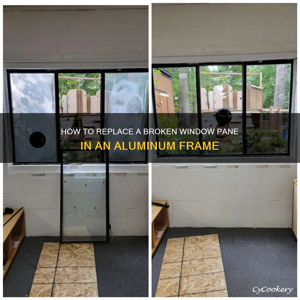 can you replace broken window pane in aluminum frame