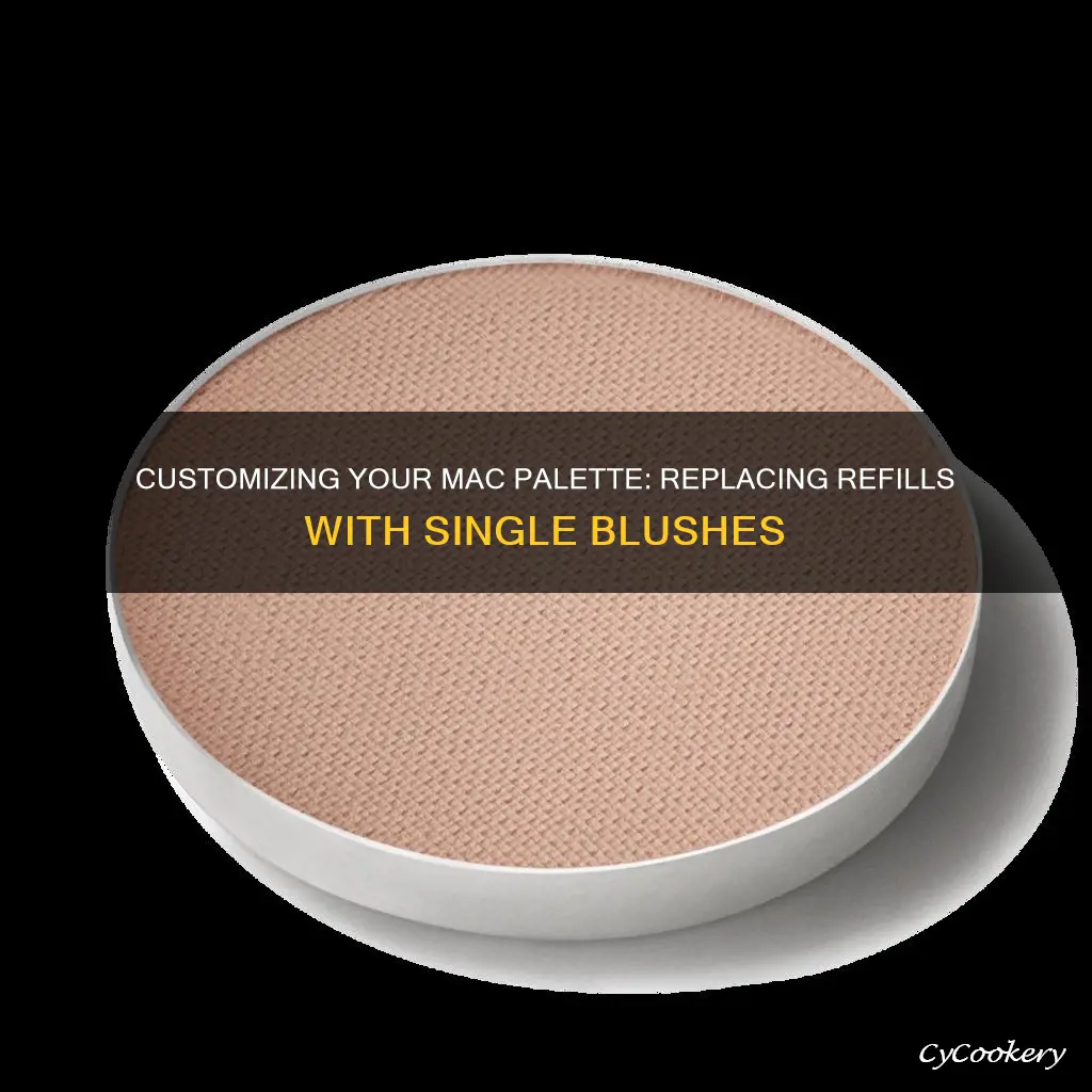 can you replace mac refil pans with single blushes
