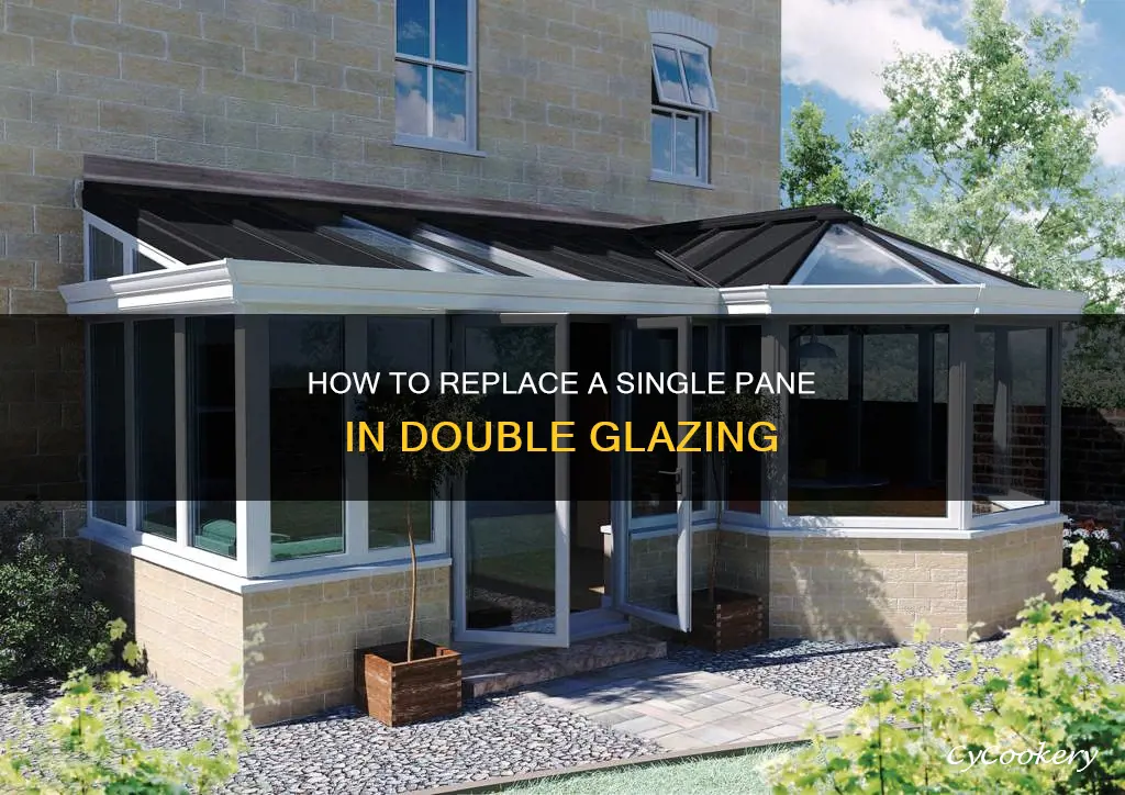 can you replace one pane double glazing