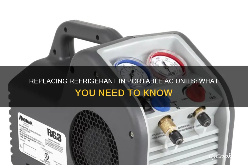 can you replace refrigerant in portable air conditioner