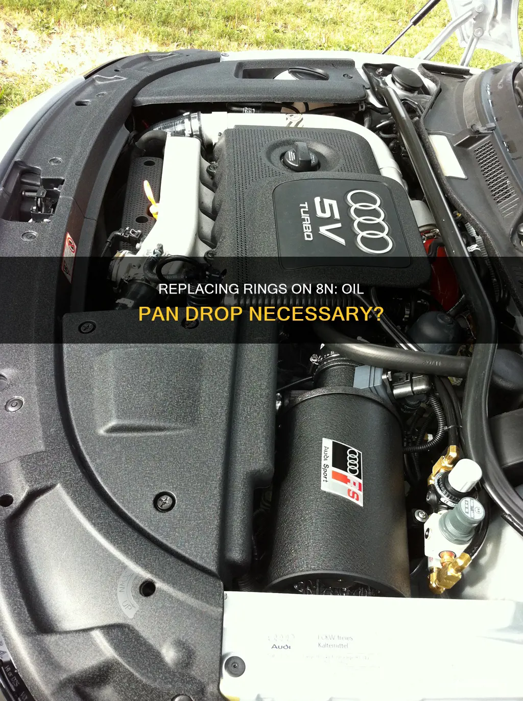 can you replace rings on 8n without dropping oil pan
