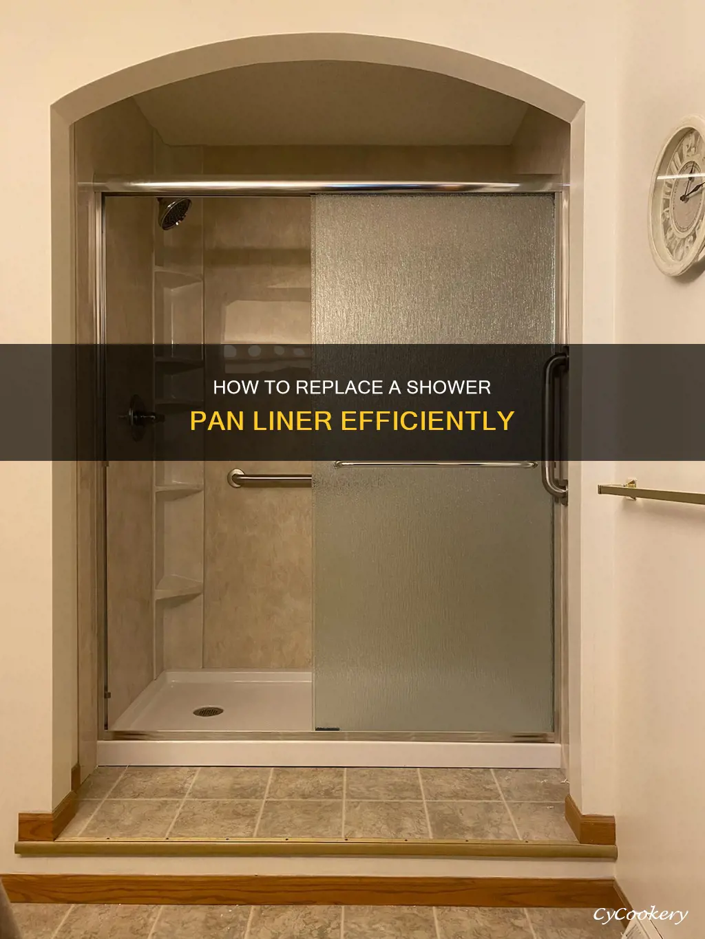 can you replace shower pan liner from underground