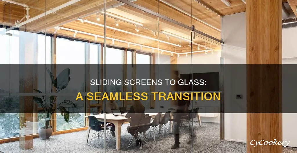 can you replace sliding screen with sliding glass pane