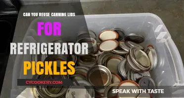 Reusing Canning Lids for Refrigerator Pickles: Safe or Risky?