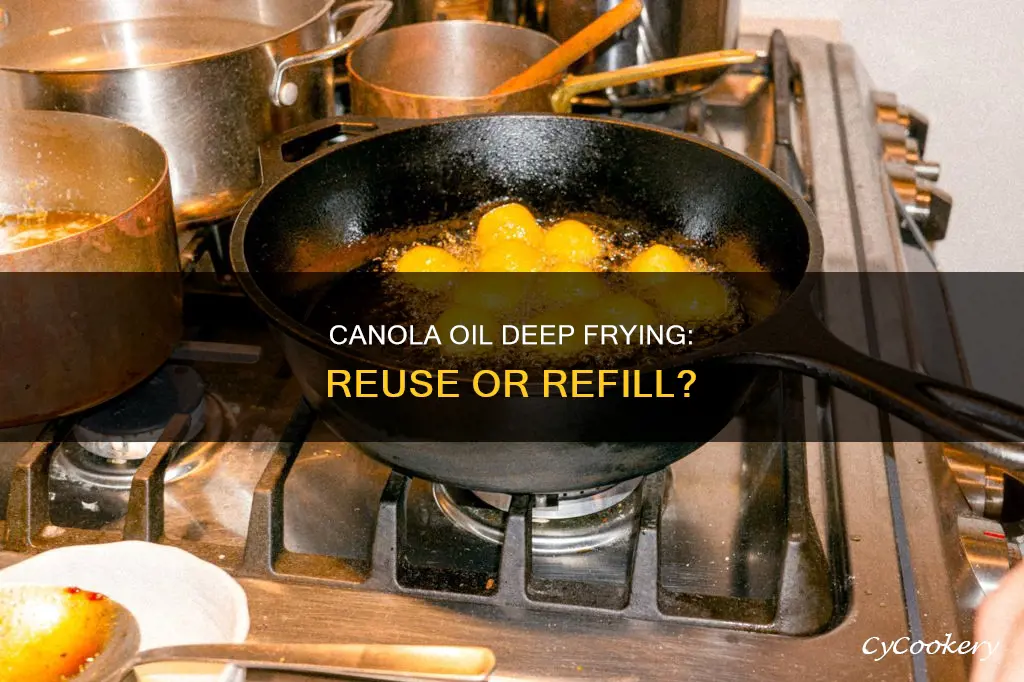 can you reuse canola oil deep fryer