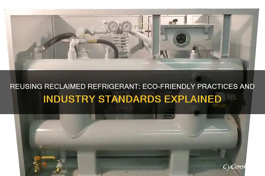 can you reuse reclaimed refrigerant