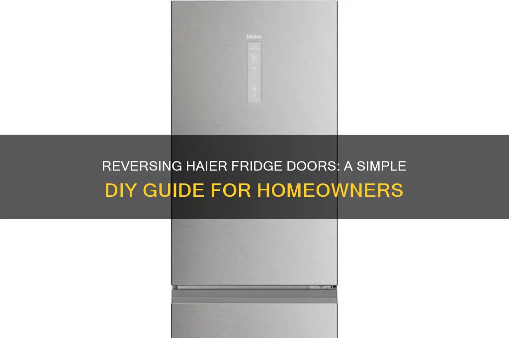 can you reverse doors on haier refrigerator