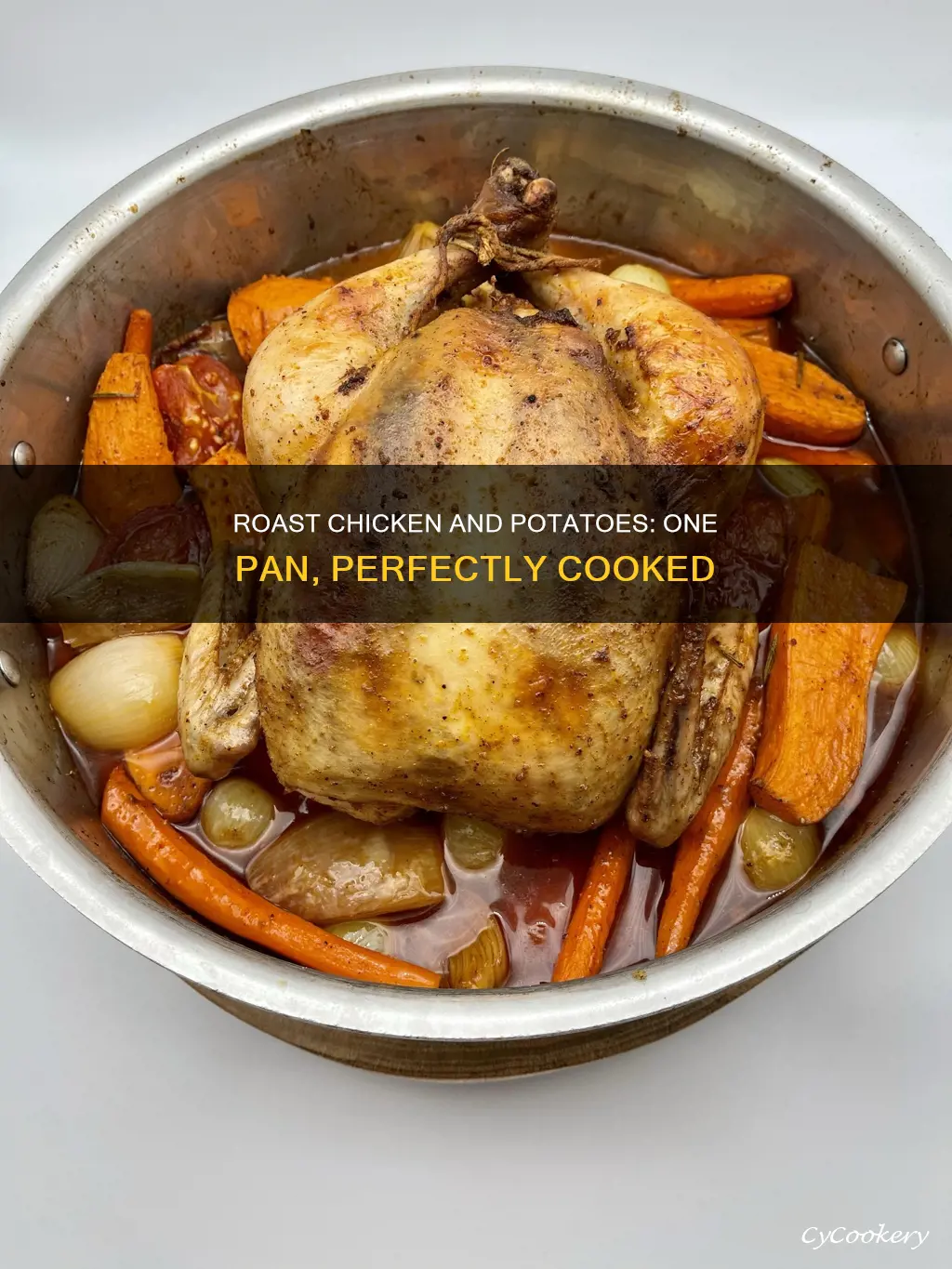 can you roast chicken and potatoes in the same pan