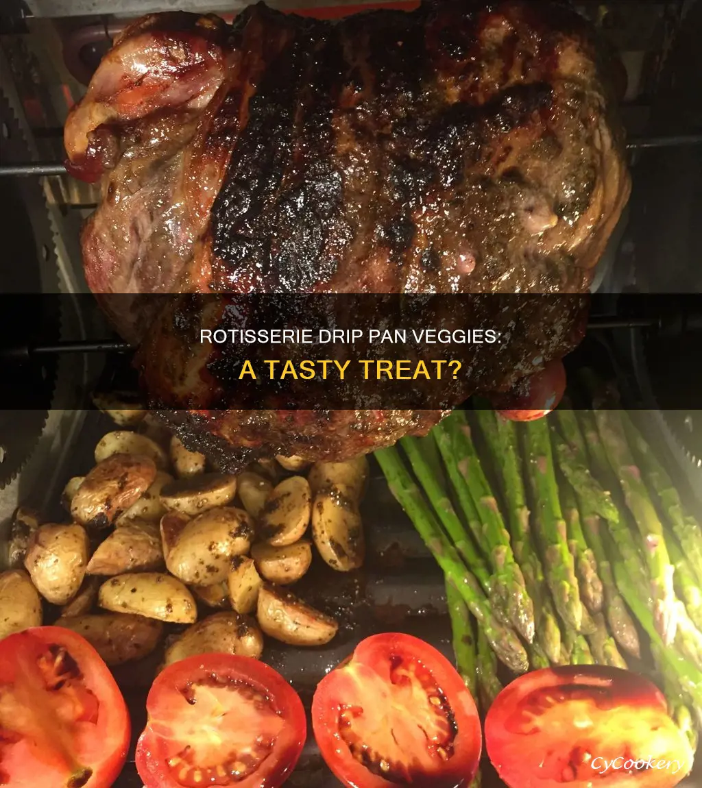 can you rotisserie vegetables in drip pan