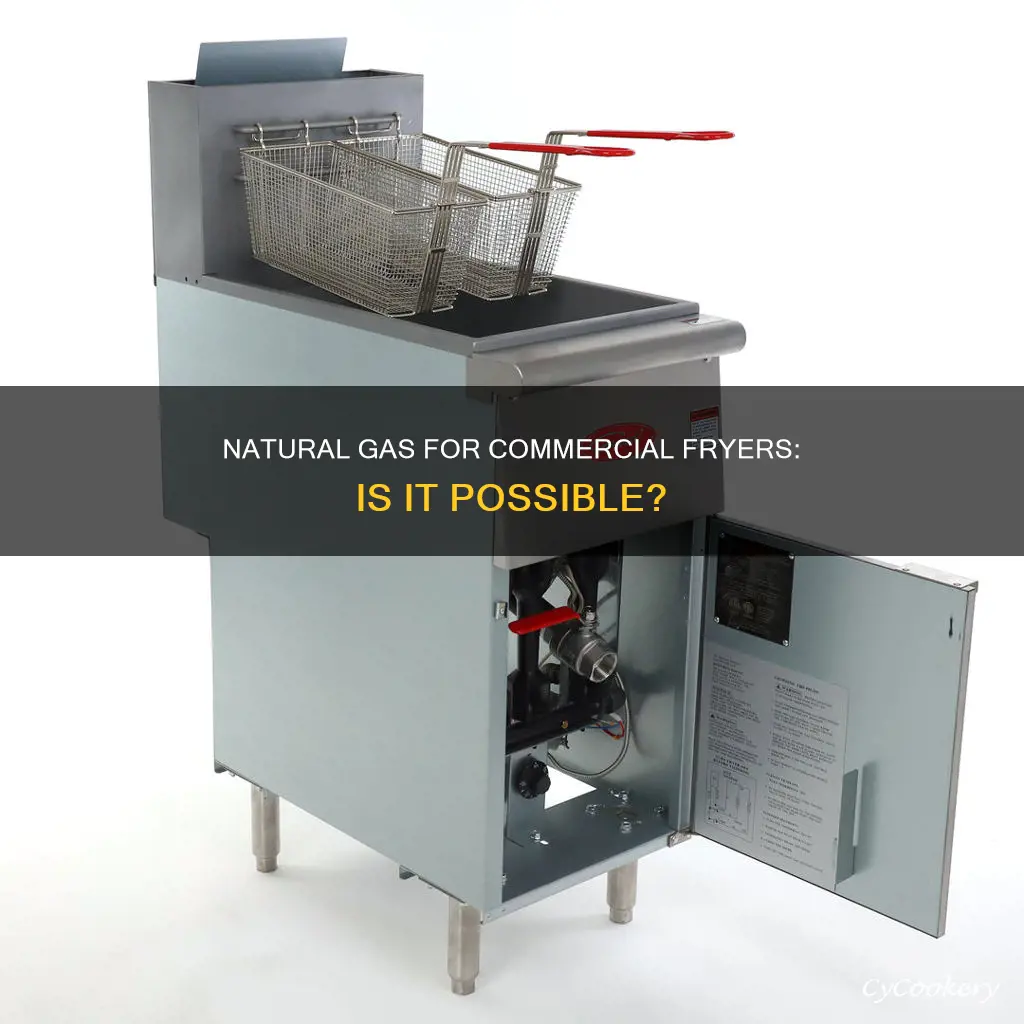 can you run a commercial fryer with natural gas