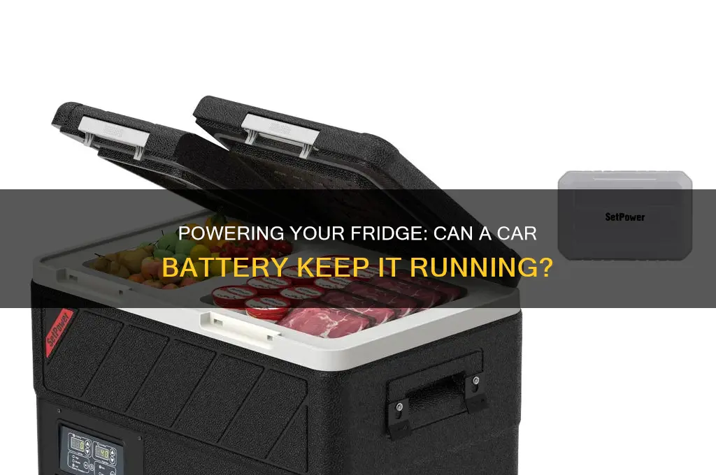 can you run a refrigerator on a car battery