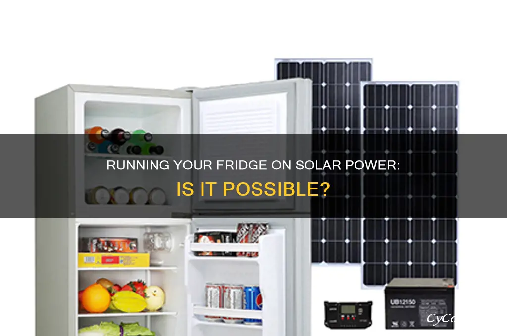 can you run a refrigerator on solar power