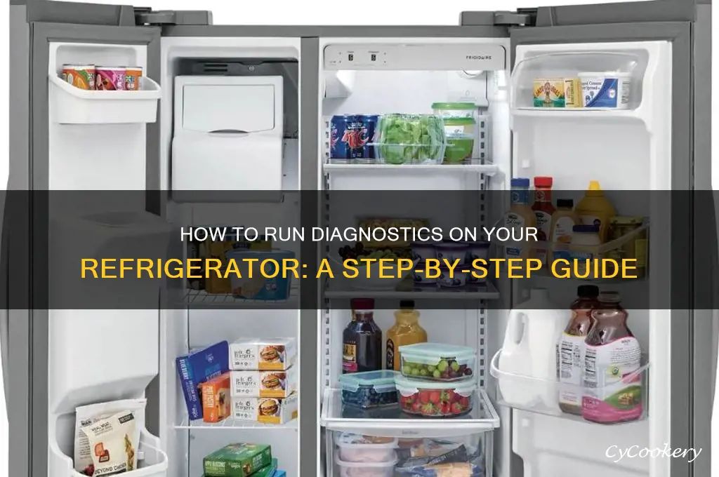 can you run diagnostics on a refrigerator