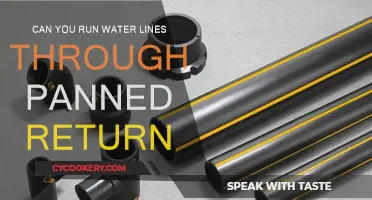 Running Water Lines: Panned Return Possibilities