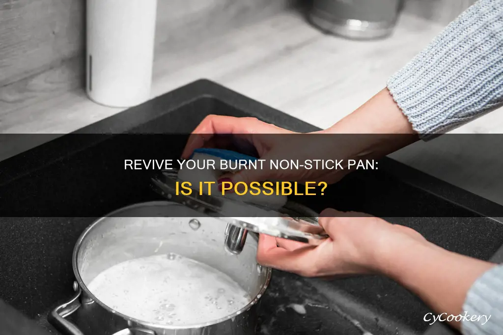 can you save a burnt non stick pan