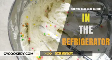 Refrigerating Cake Batter: Tips for Saving and Storing Safely