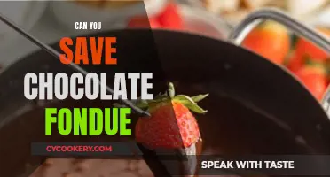 How to Revive Leftover Chocolate Fondue?