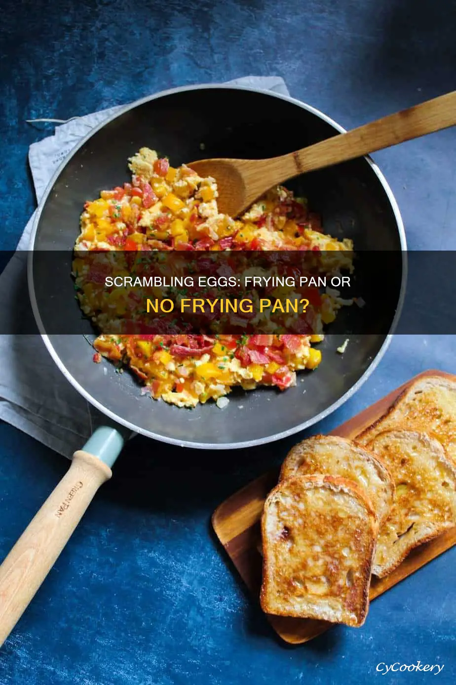 can you scramble eggs in a frying pan