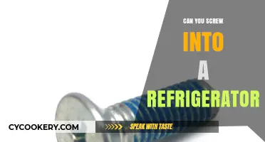 Can You Screw into a Refrigerator? A Practical Guide
