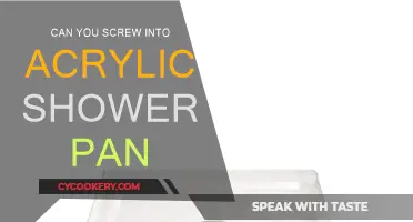 How to Screw into Acrylic Shower Pans
